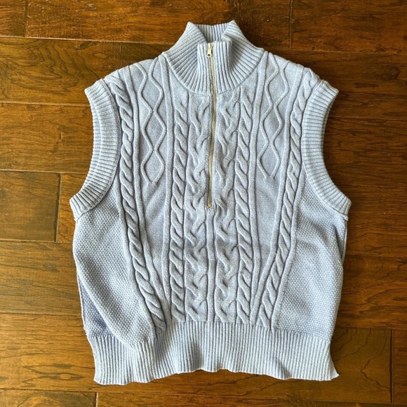 FREE PEOPLE Lizzy Half Zip Vest - Picture 1 of 4